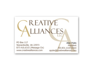 Creative Alliances Business Card